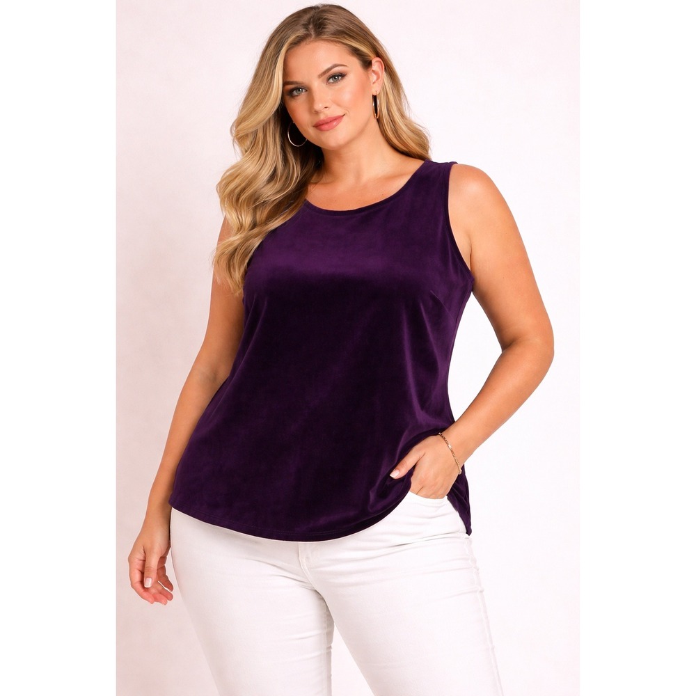 Sag Harbor- Deep Purple‎ Tank Top Size 14P